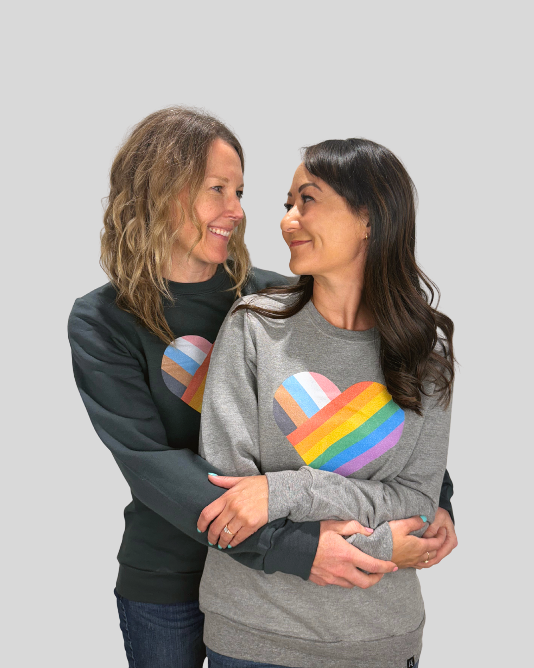 Pride Heart Graphic Crewneck Sweatshirt