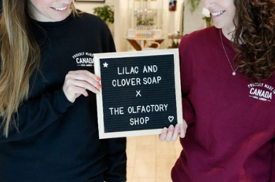 Shop local and talk local with The Olfactory Shop + Lilac and Clover!