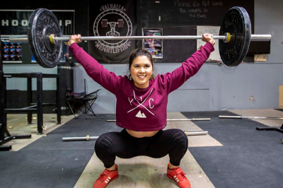 Weightlifting with Zandra