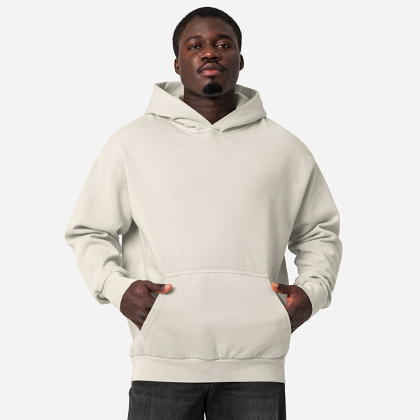 Custom Unisex Urban Hoodie Garment Dyed