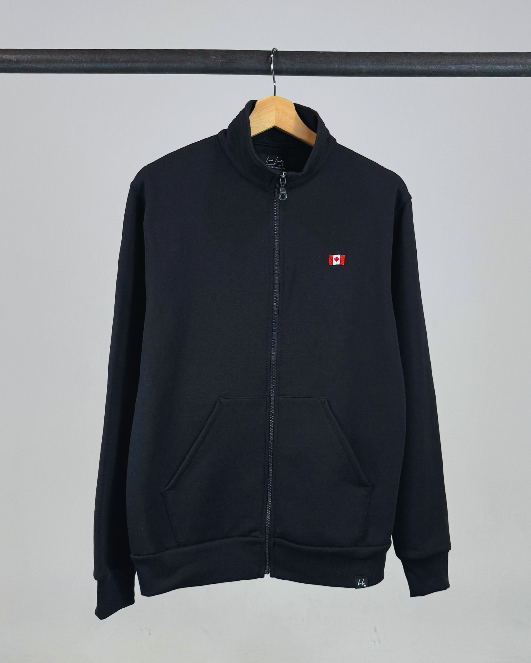 The Canadian Flag Track Jacket - Black - Local Laundry