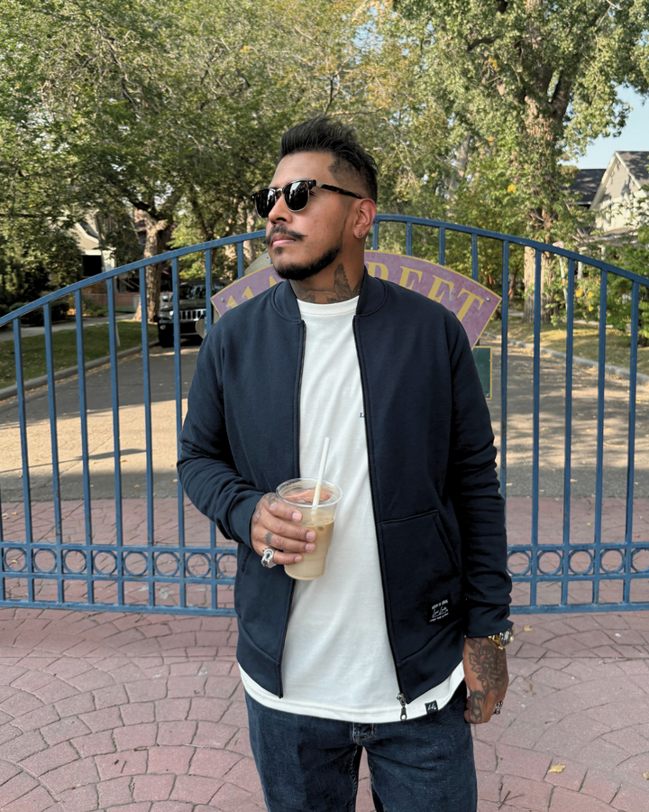 Organic Cotton Fleece Bomber Jacket - Local Laundry