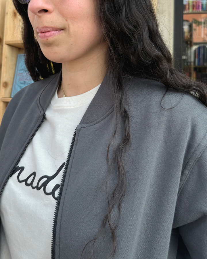 Organic Cotton Fleece Bomber Jacket - Local Laundry