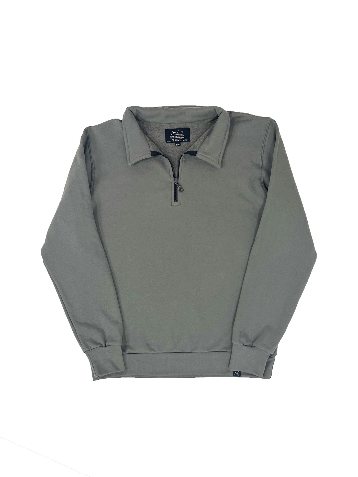 The Greenwood 1/4 Zip - Grey Sage