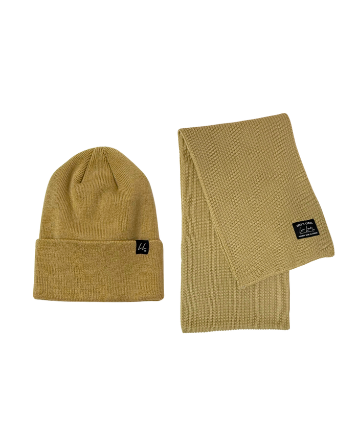 Giving Toque and Scarf Set - Oatmilk - Local Laundry