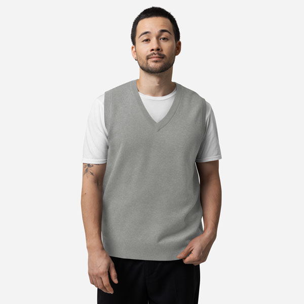 Custom Unisex Knitted V-Neck Vest