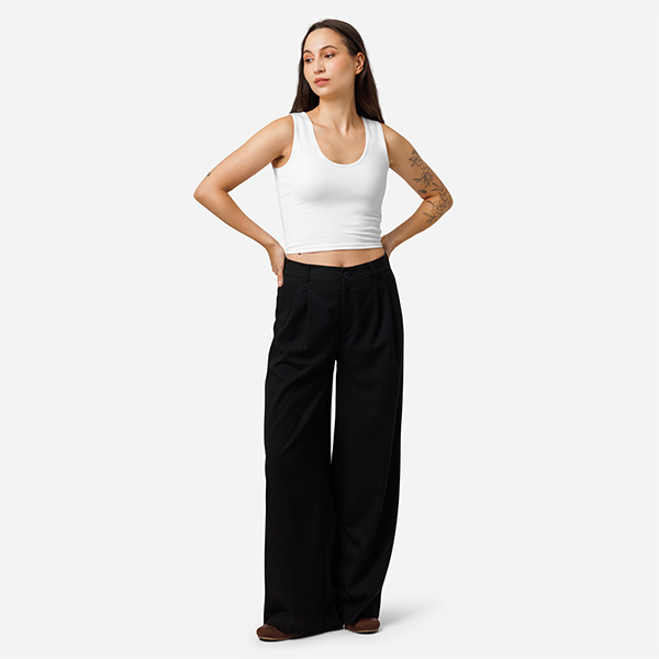 Custom All-Over Print Cotton Crop Top