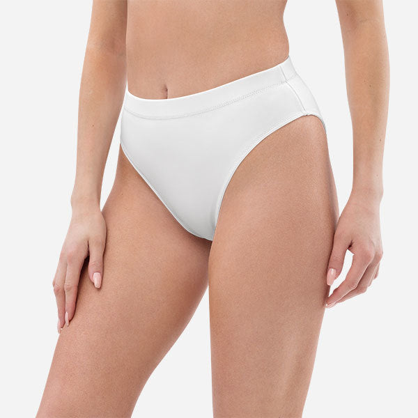 Custom All-Over Print Recycled High-Waisted Bikini Bottom