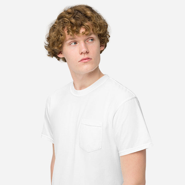 Custom Unisex Garment-Dyed Pocket T-Shirt