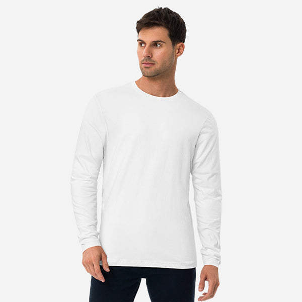 Custom Men's Fitted Long Sleeve Shirt