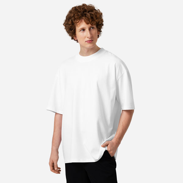 Custom Unisex Organic Oversized High Neck Blaster 2.0 T-Shirt