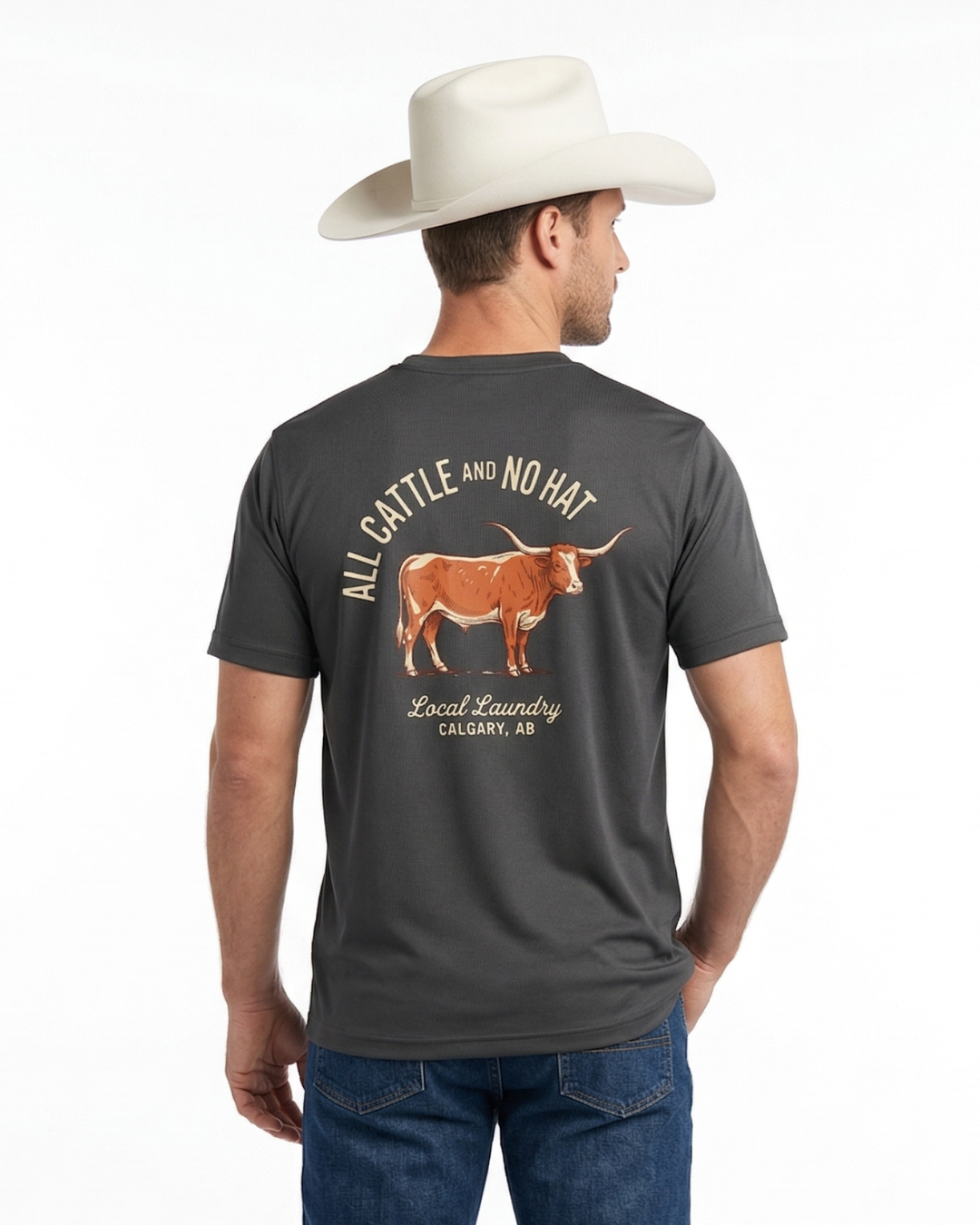 All Cattle and No Hat T-Shirt - Local Laundry