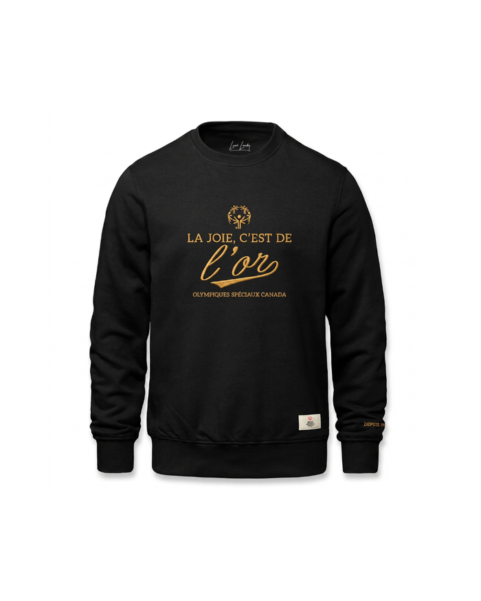 La Joie, C'est de L'Or Crewneck - Special Olympics Team Canada Presale - Local Laundry