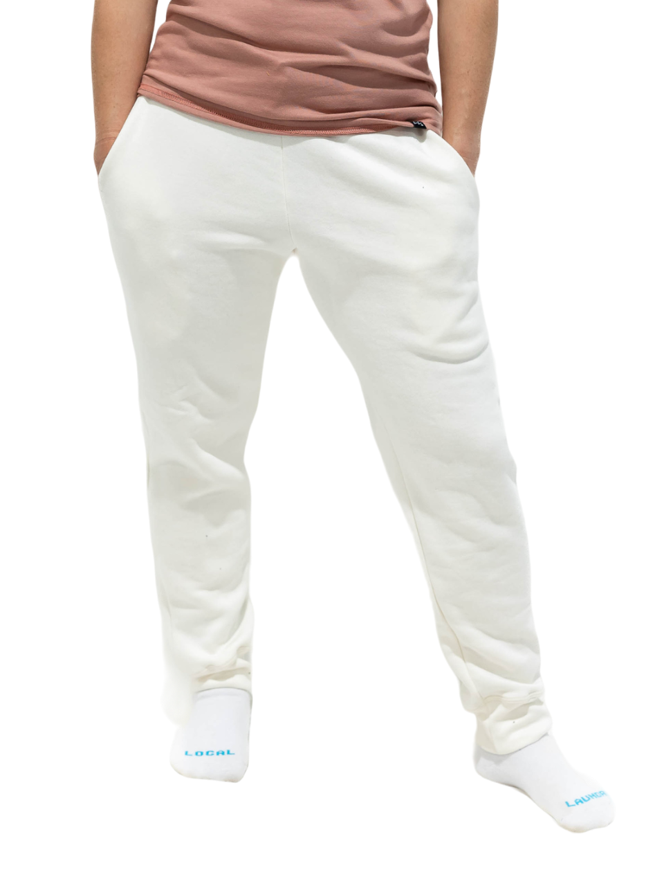 Bamboo Fleece Sweatpants S Cream