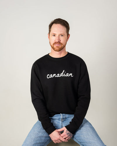 The Canadian Statement Crewneck - Black - Local Laundry