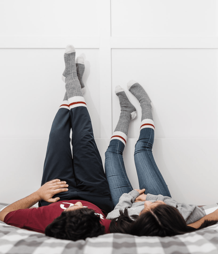 The Made in Canada Giving Camp Socks - Red Stripe 🇨🇦 - Local Laundry