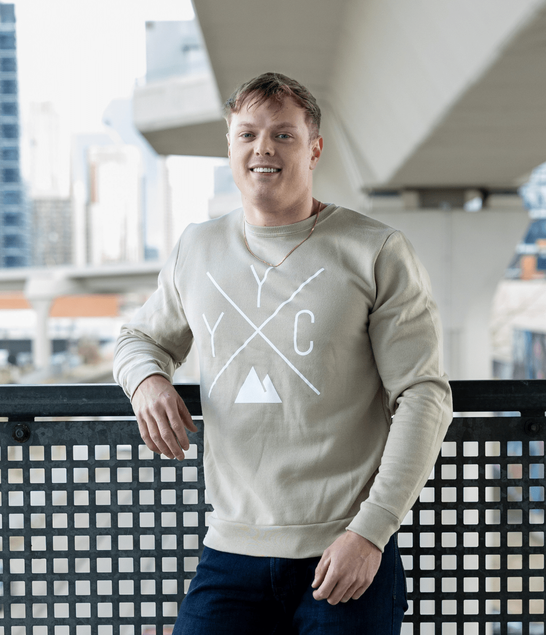 YYC Crewneck Sweatshirt - Latte 🇨🇦 – Local Laundry