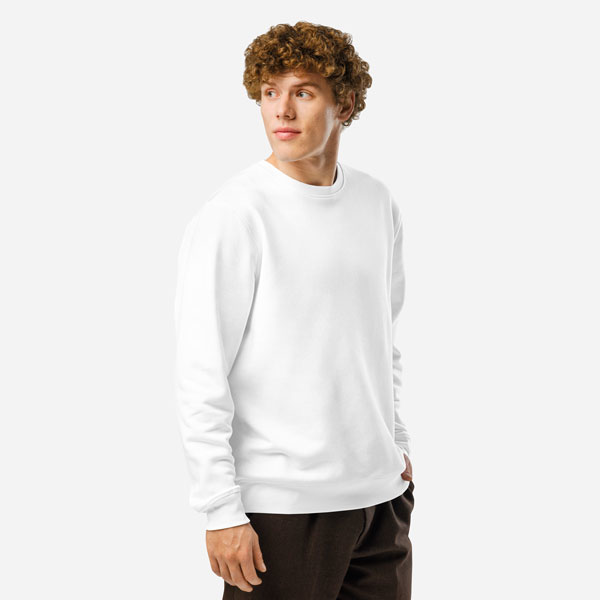 Custom Unisex Organic Mid-Weight Roller Sweatshirt