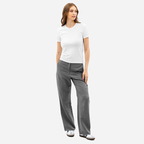Custom All-Over Print Women’s Cotton Crew Neck T-Shirt