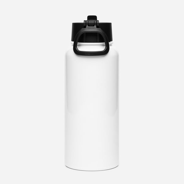 Custom Stainless Steel Water Bottle with a Straw Lid