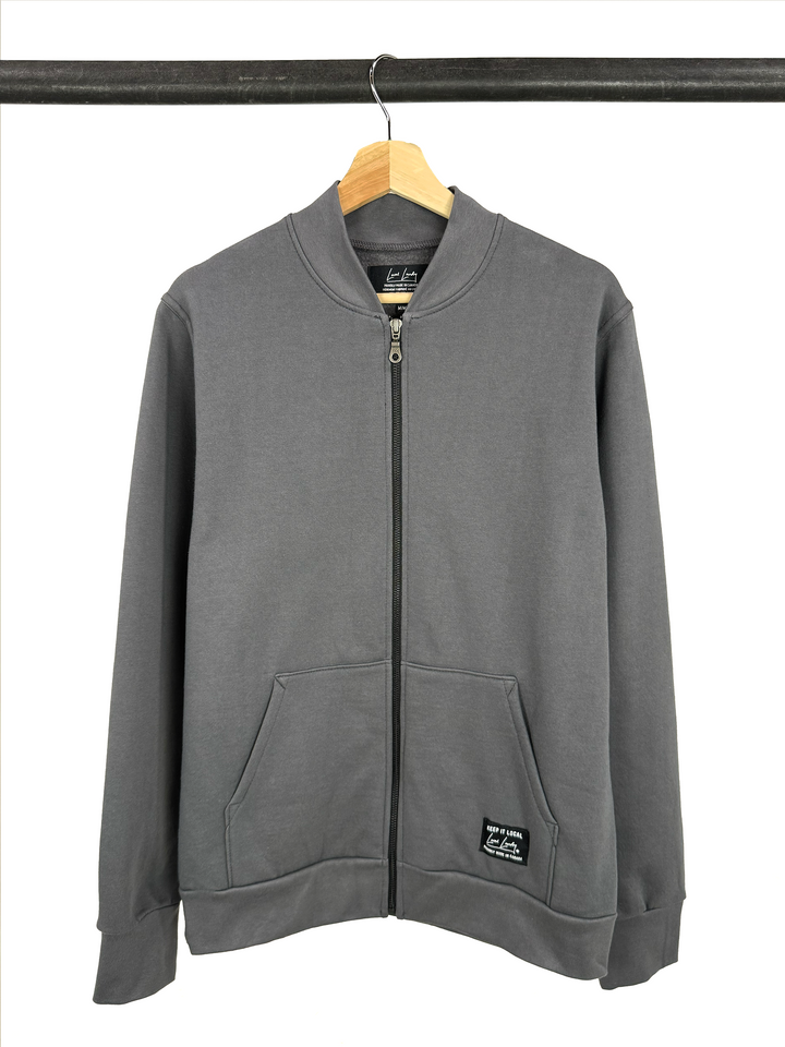 Organic Cotton Fleece Bomber Jacket - Local Laundry