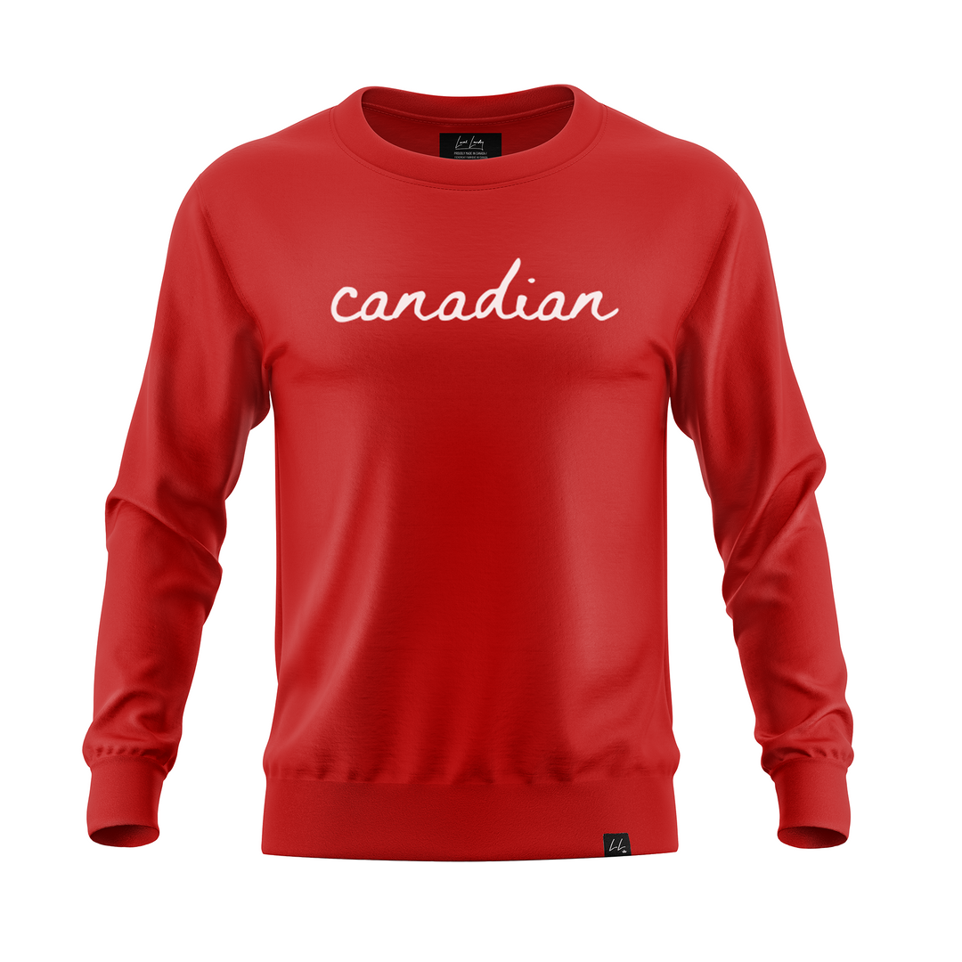 The Canadian Statement Crewneck - Red - Local Laundry