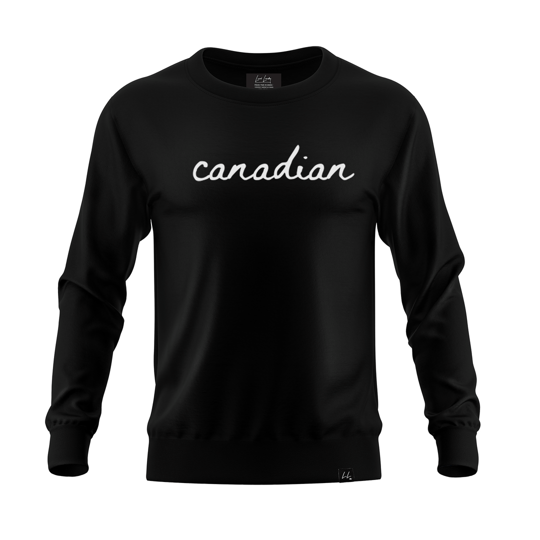 The Canadian Statement Crewneck - Black - Local Laundry