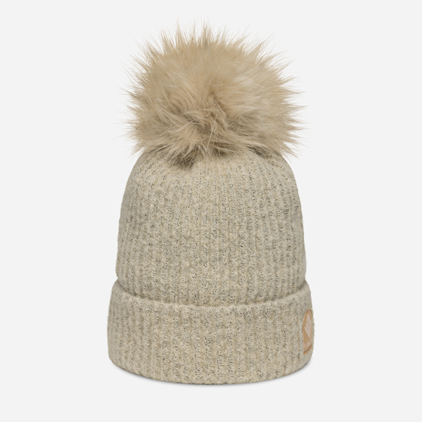 Custom Winter Blur Pom-Pom Cuffed Beanie