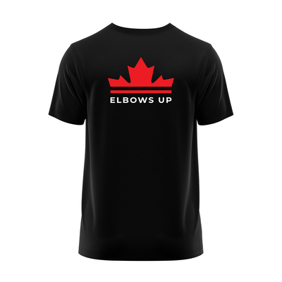 Elbows Up Black Tee