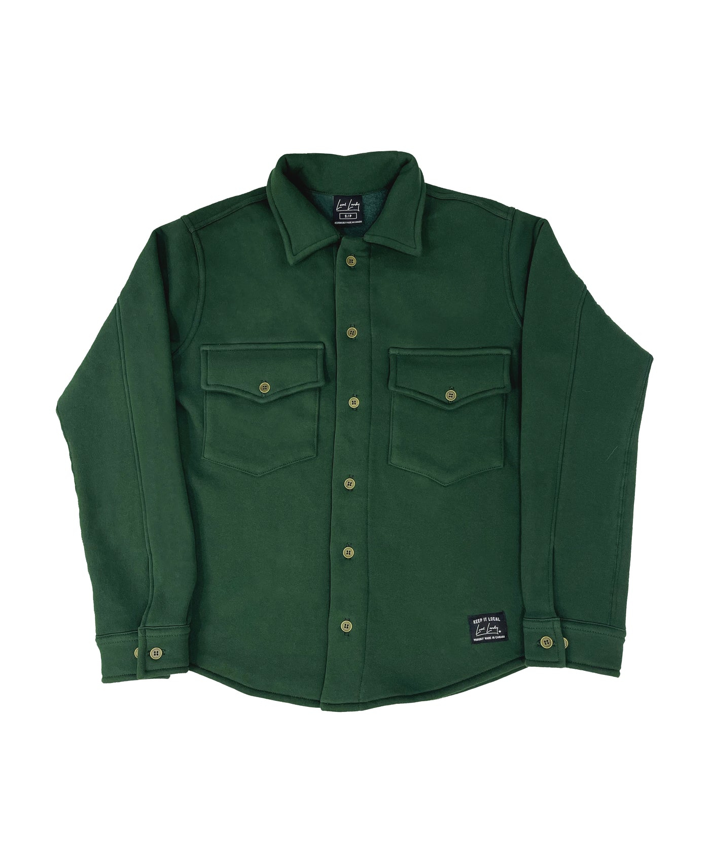 The Bow River Shacket - Forest Green