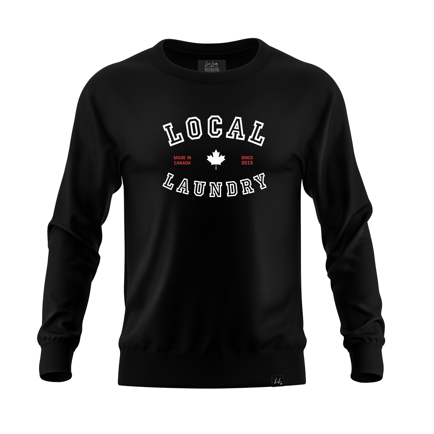 Varsity Local Laundry Crewneck - Black