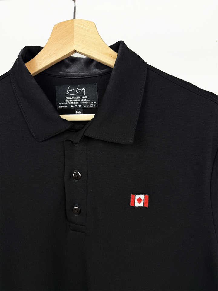 The Canadian Flag Bamboo Polo - Local Laundry