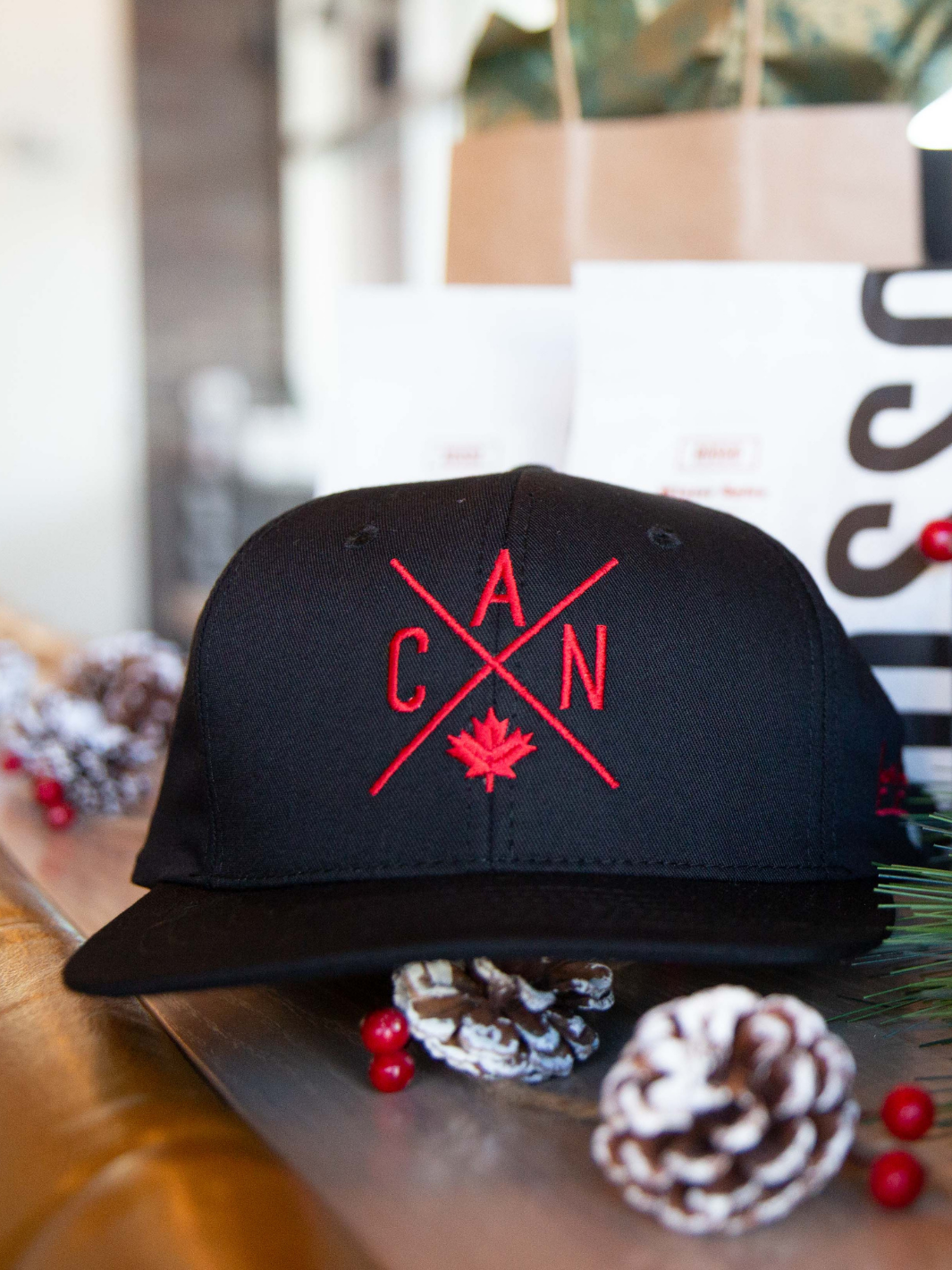 CAN Snapback - Black with Red - Local Laundry