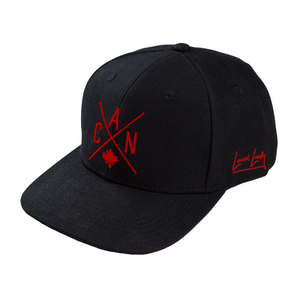 CAN Snapback - Black with Red - Local Laundry